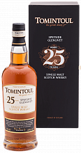 Виски Tomintoul Speyside Glenlivet Single Malt Scotch Whisky 25 YO (Подарочная упаковка)